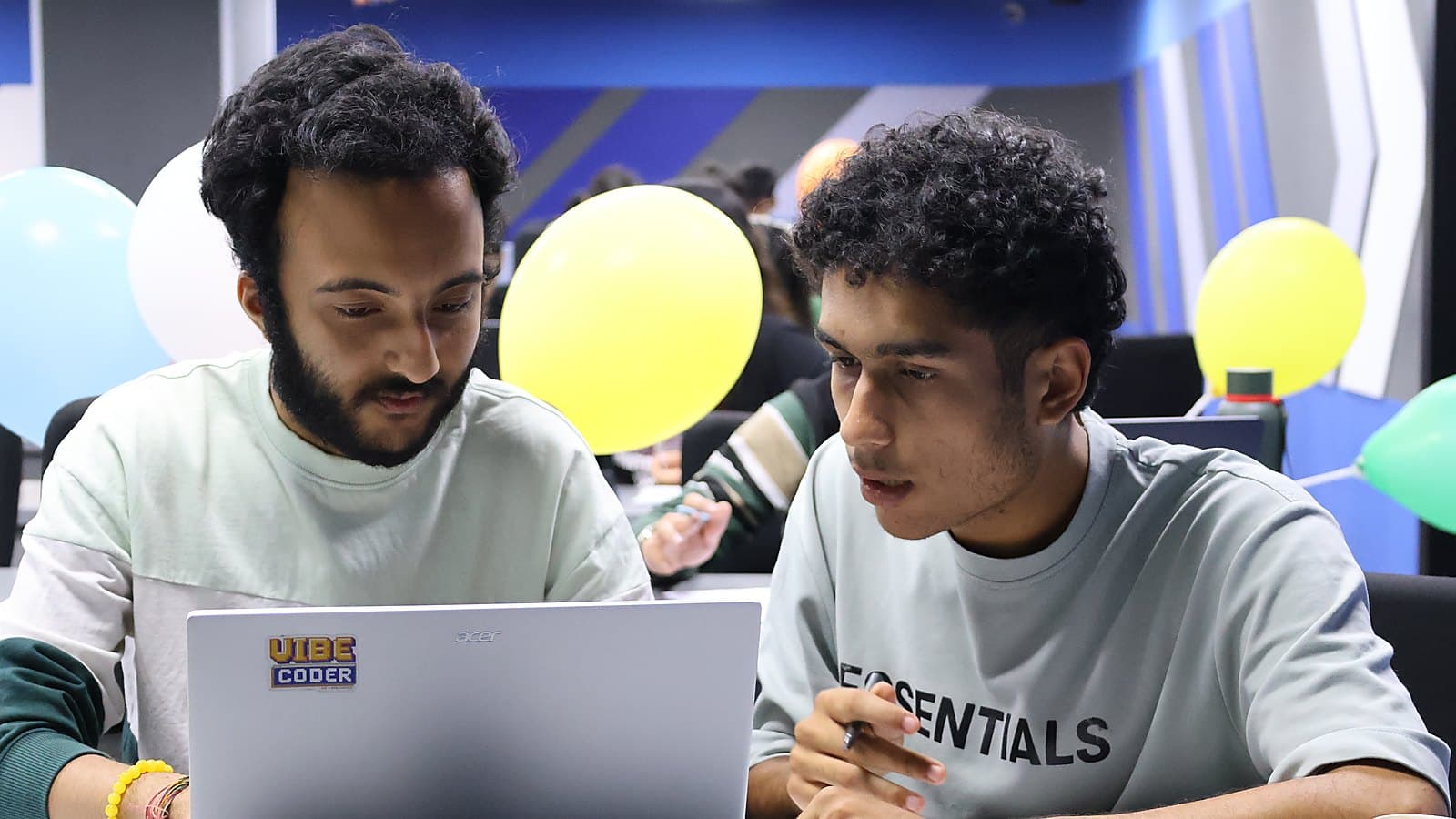 A team working through a problem at RETRACK